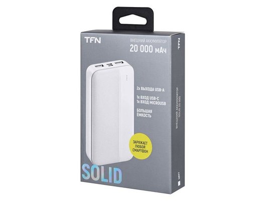 Внешний аккумулятор TFN 20000mAh Solid 20 black (TFN-PB-282-BK)